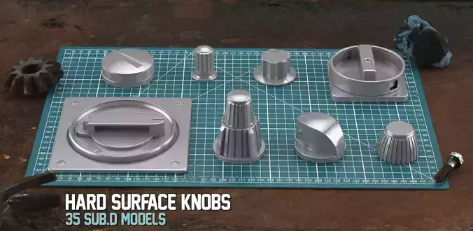 35 Sub-D Hard Surface Knobs