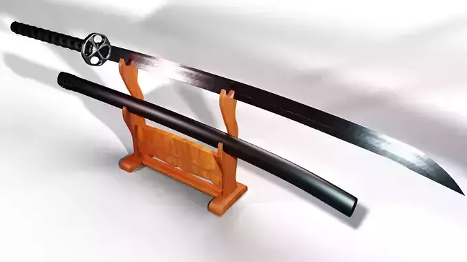 Katana with Sheath and Stand