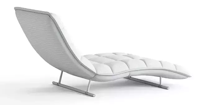 Roche Bobois arioso lounge chair 3D model 6