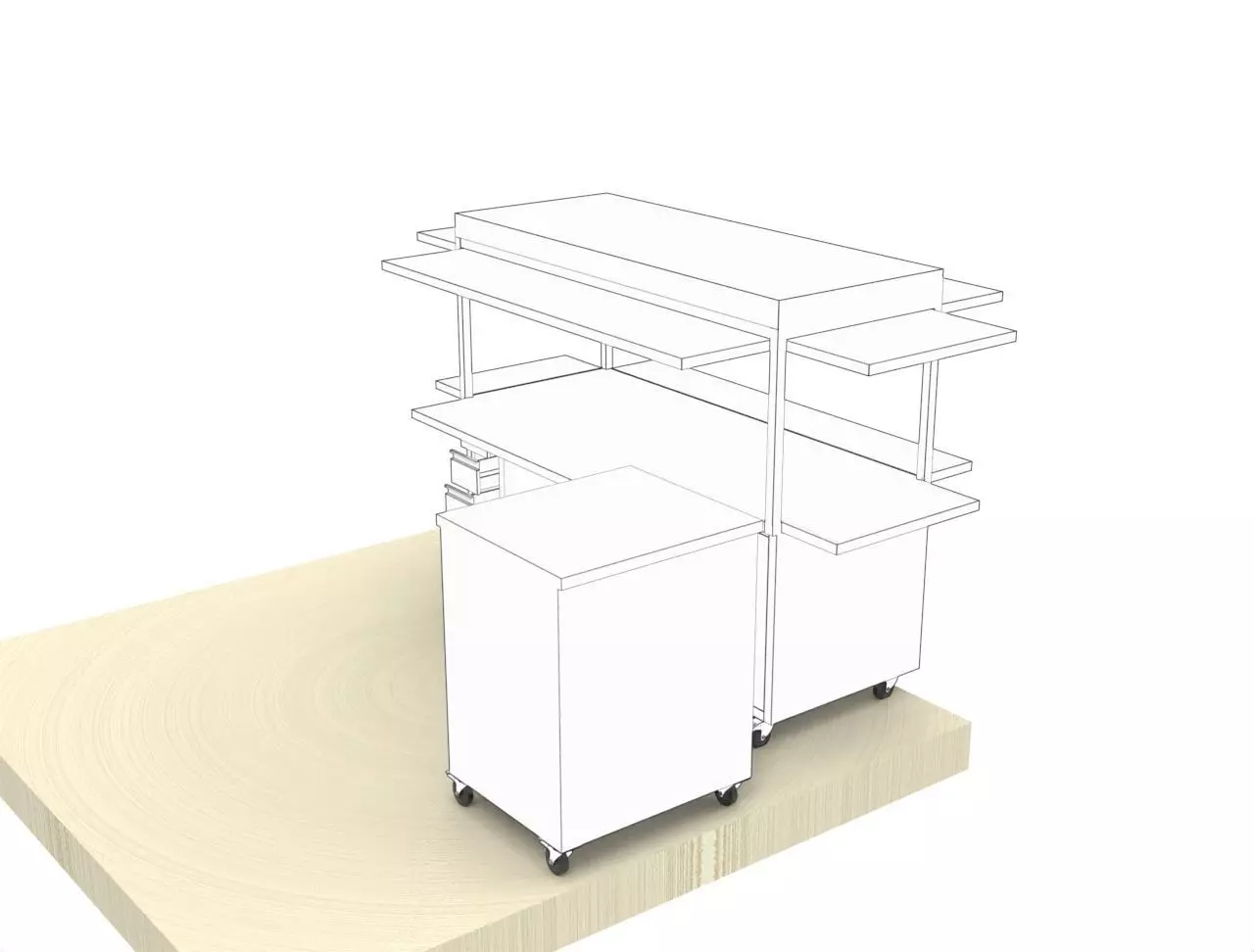 BASE CABINET  3D model_12