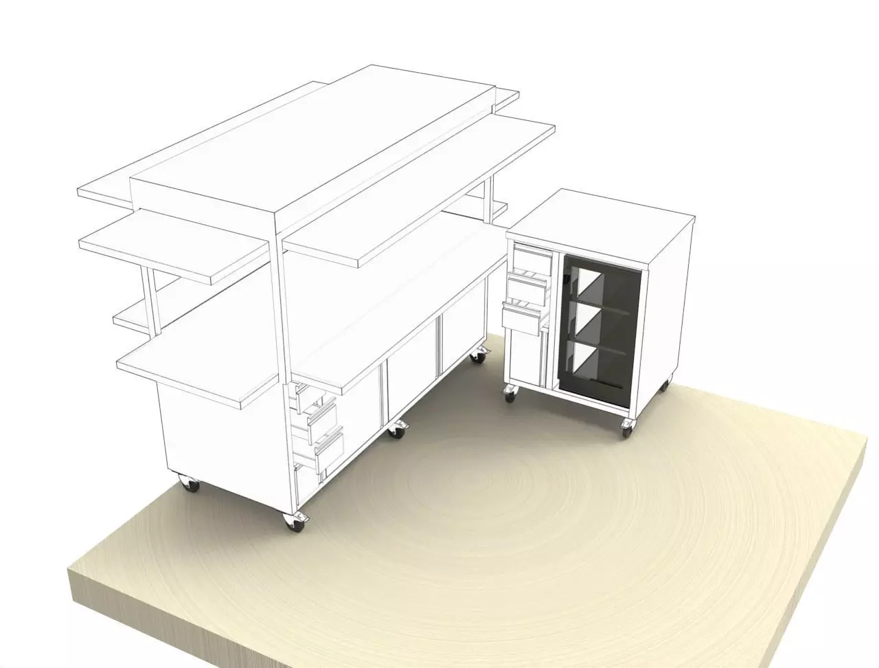 BASE CABINET  3D model_17
