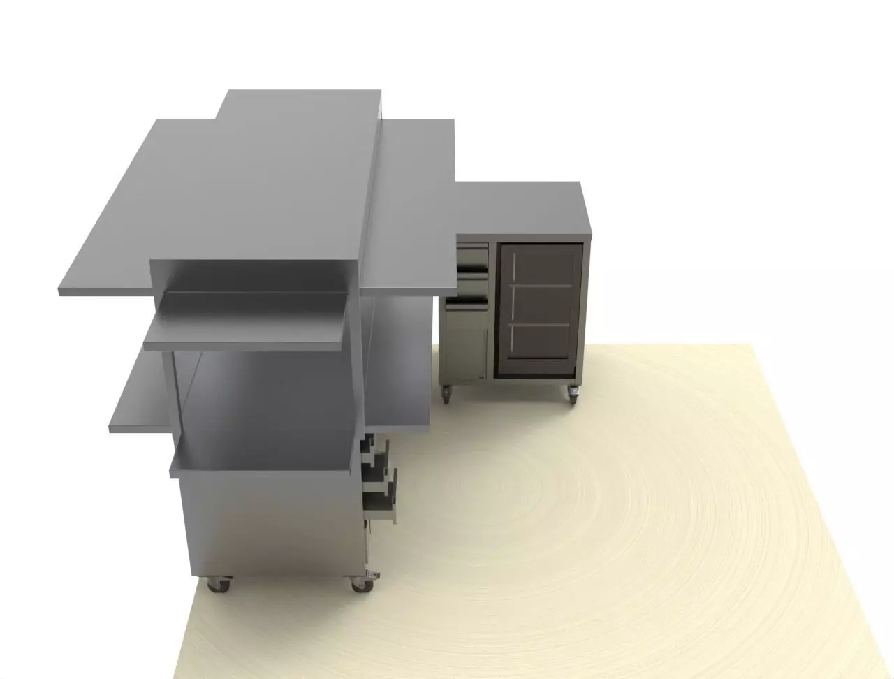 BASE CABINET  3D model_5