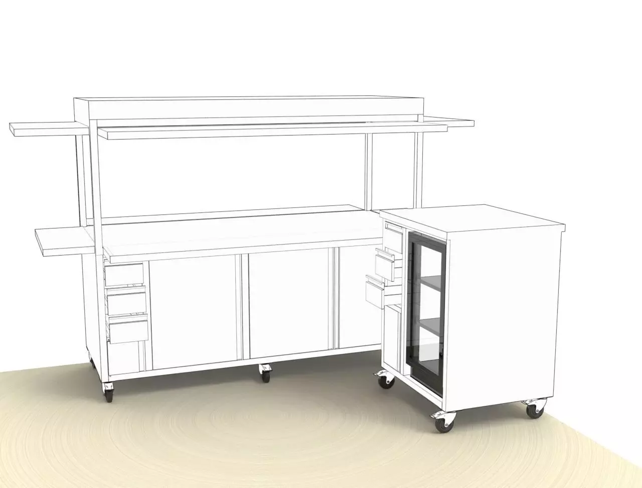 BASE CABINET  3D model_13