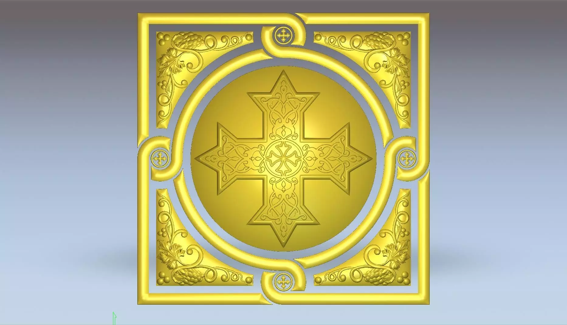 DOOR PANEL FREE 3D MODEL FROM RUSSIAN CHURCH Free 3D model