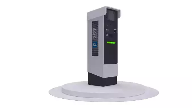 PARKING TERMINAL Low-poly 3D model