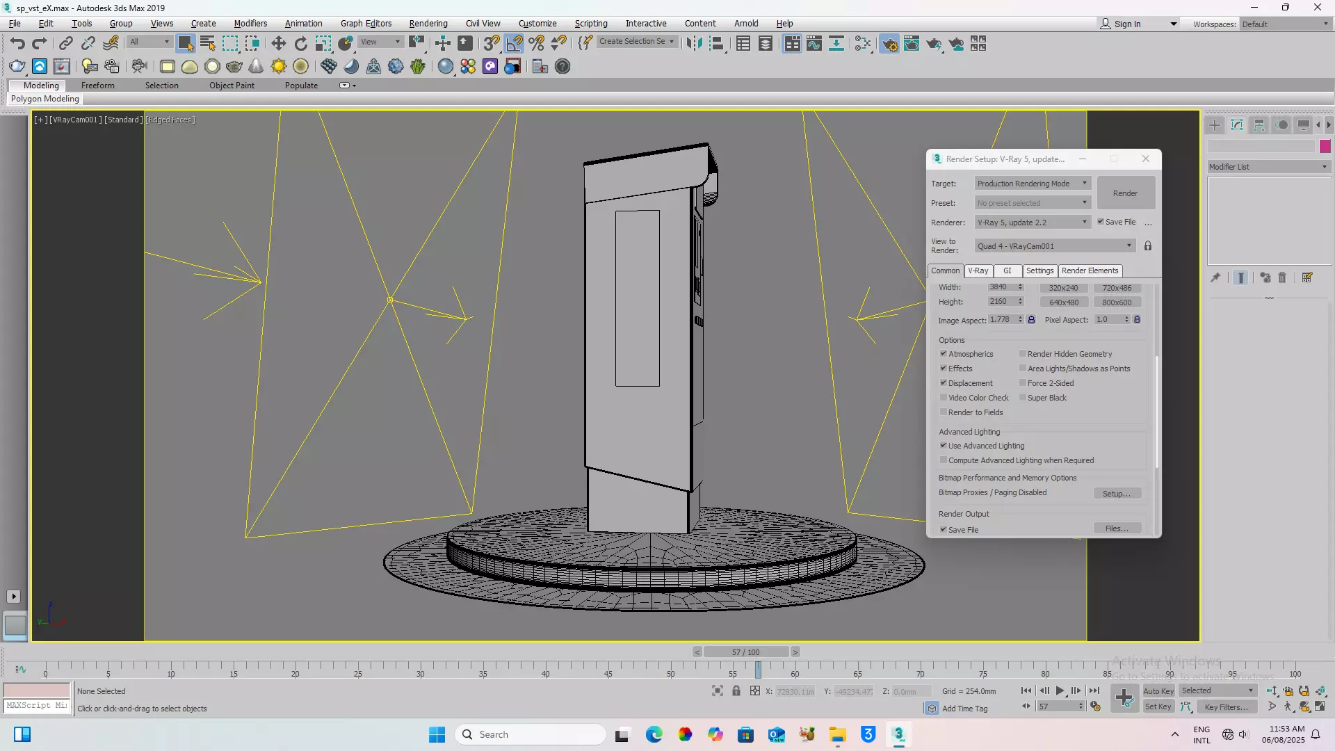 PARKING TERMINAL Low-poly 3D model_5