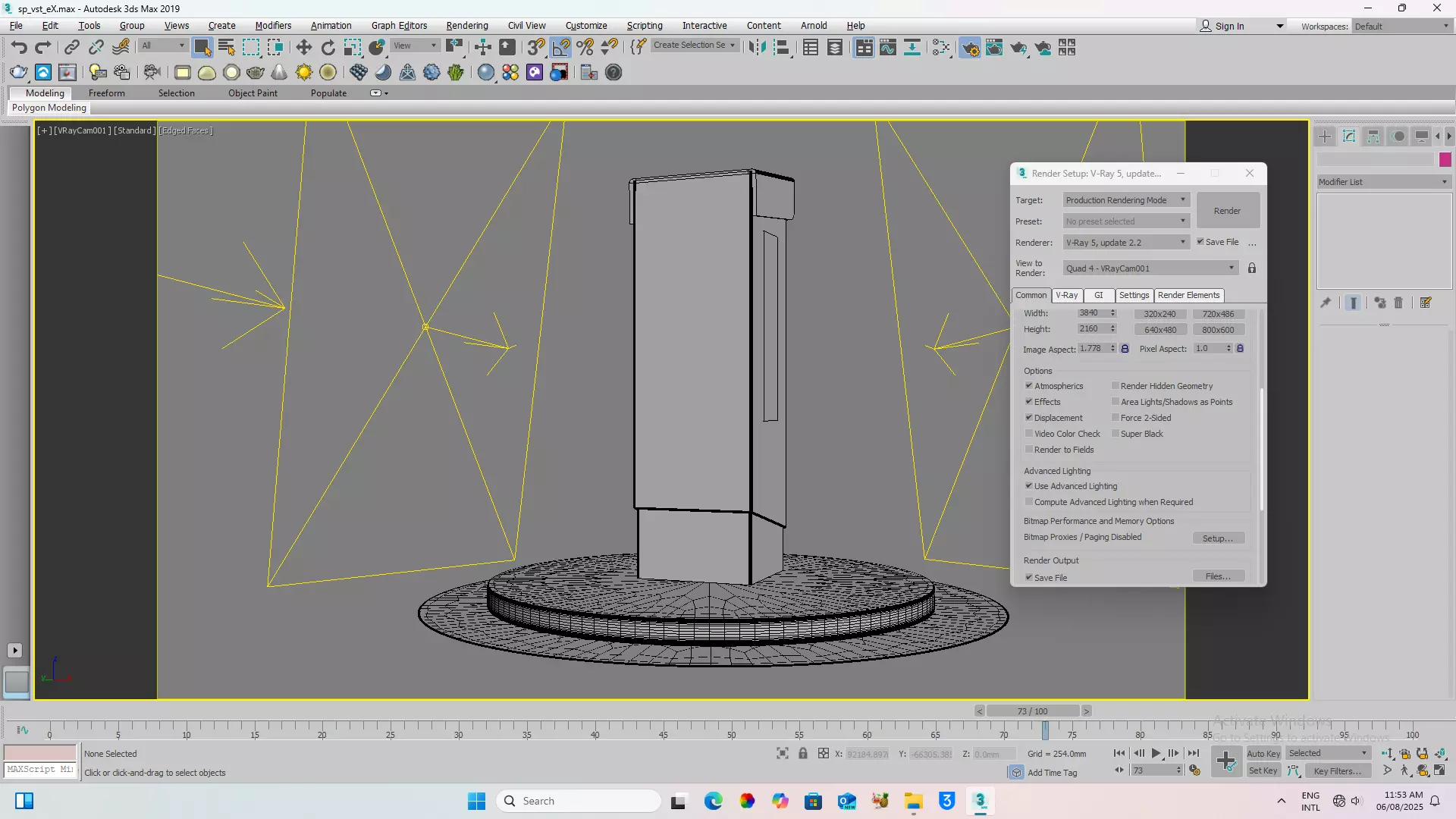 PARKING TERMINAL Low-poly 3D model_6