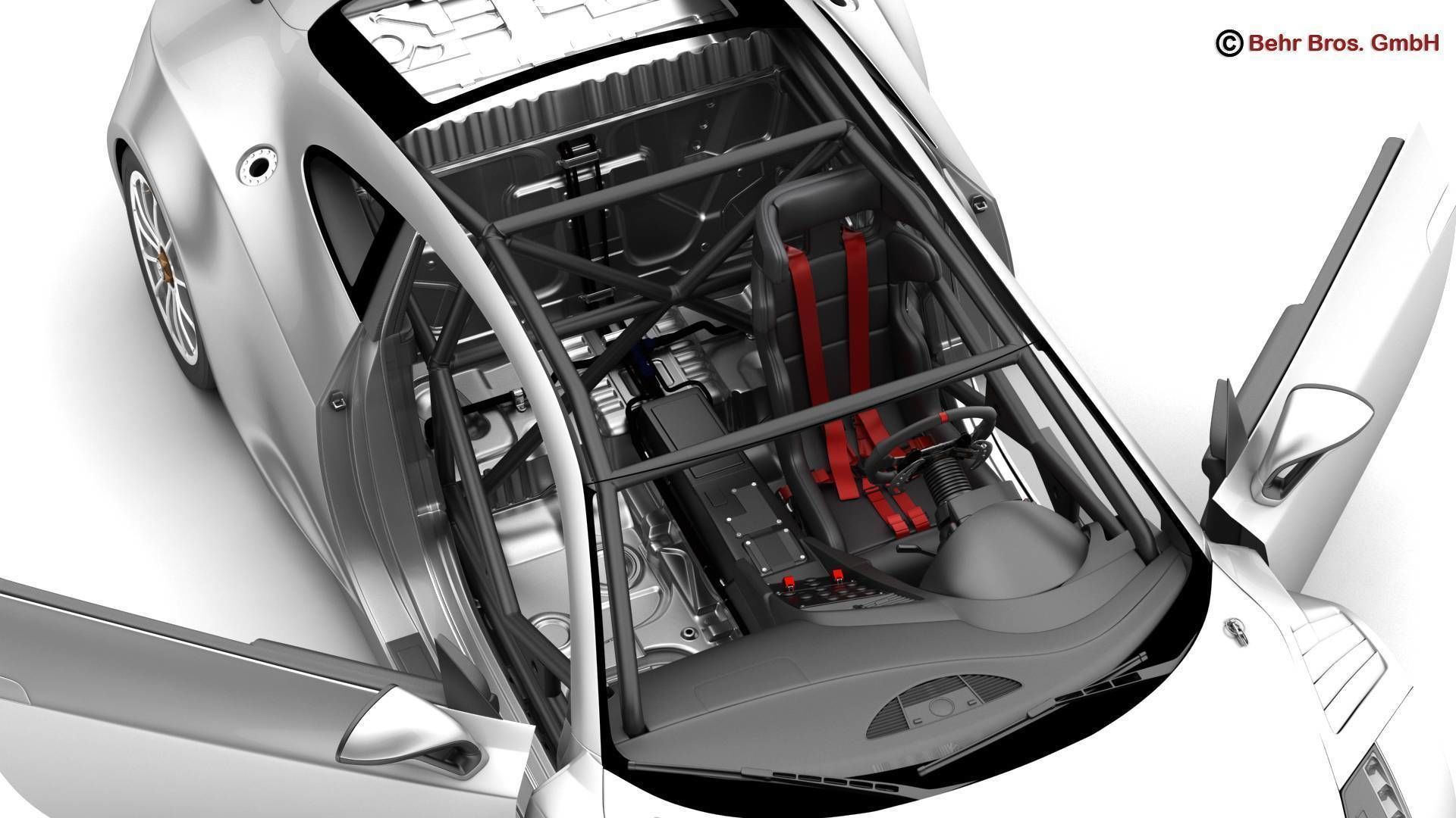 Generic Sports Car GT3 3D model_11