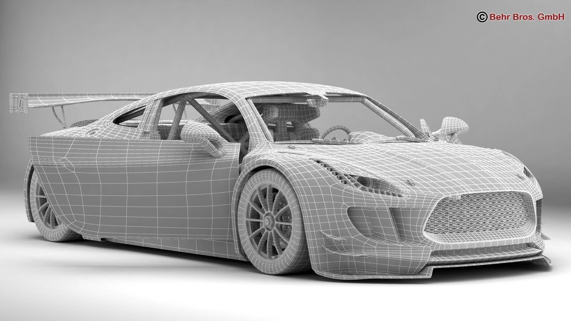 Generic Sports Car GT3 3D model_17