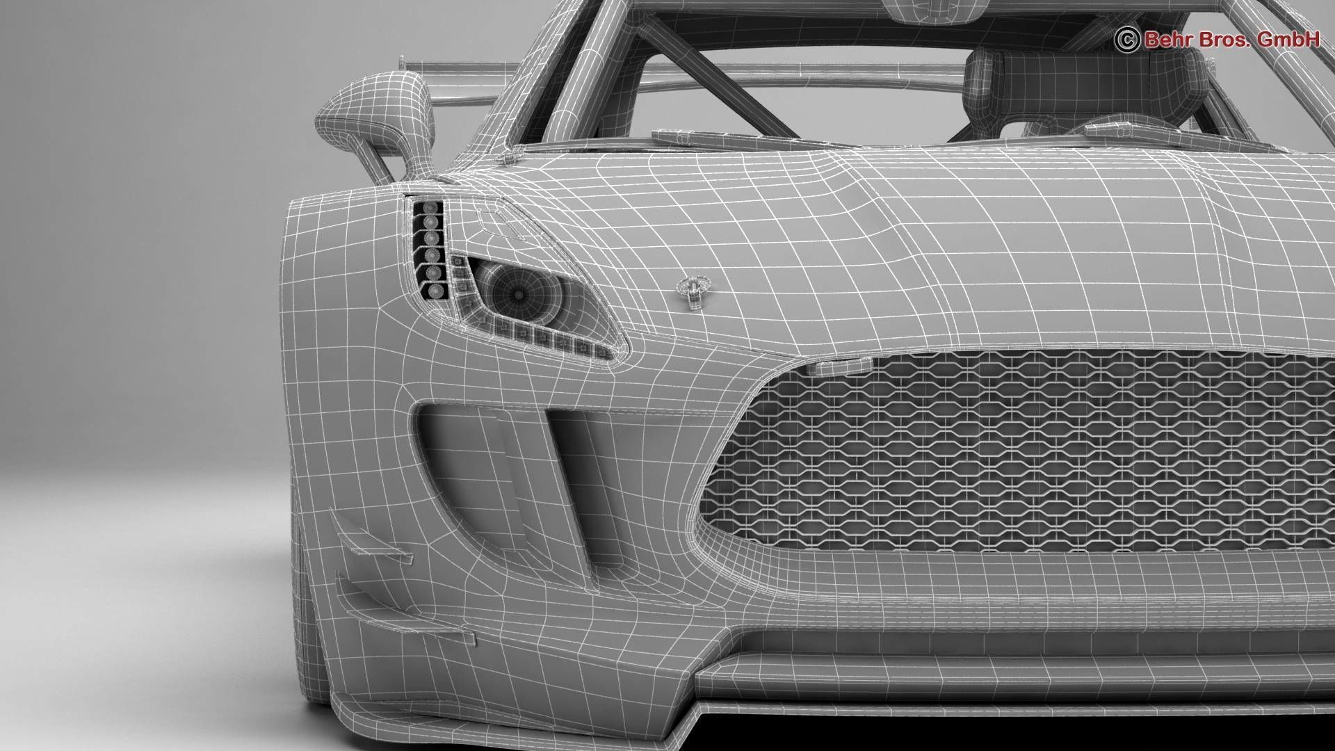 Generic Sports Car GT3 3D model_22