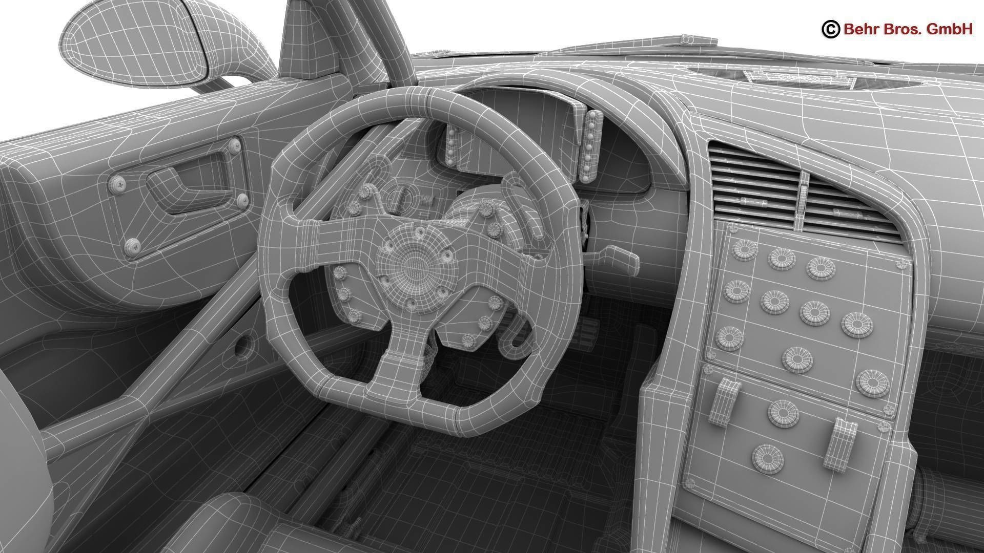 Generic Sports Car GT3 3D model_29