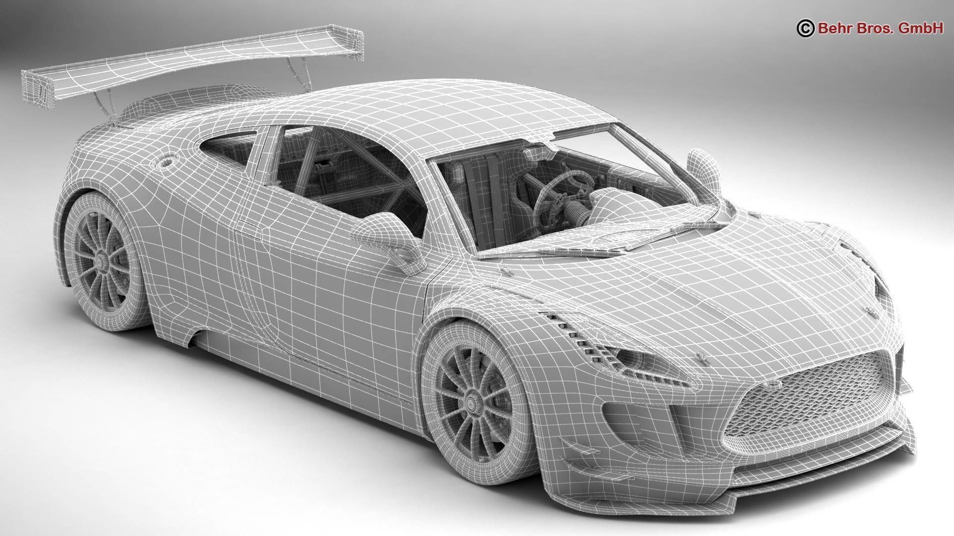 Generic Sports Car GT3 3D model_15