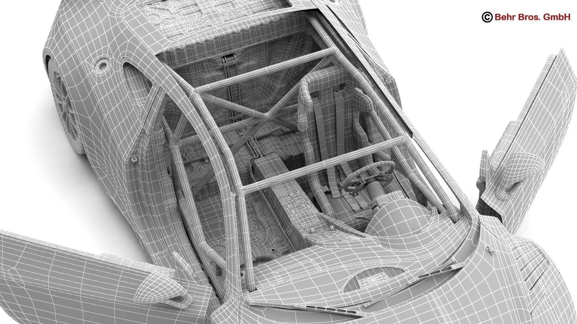 Generic Sports Car GT3 3D model_26