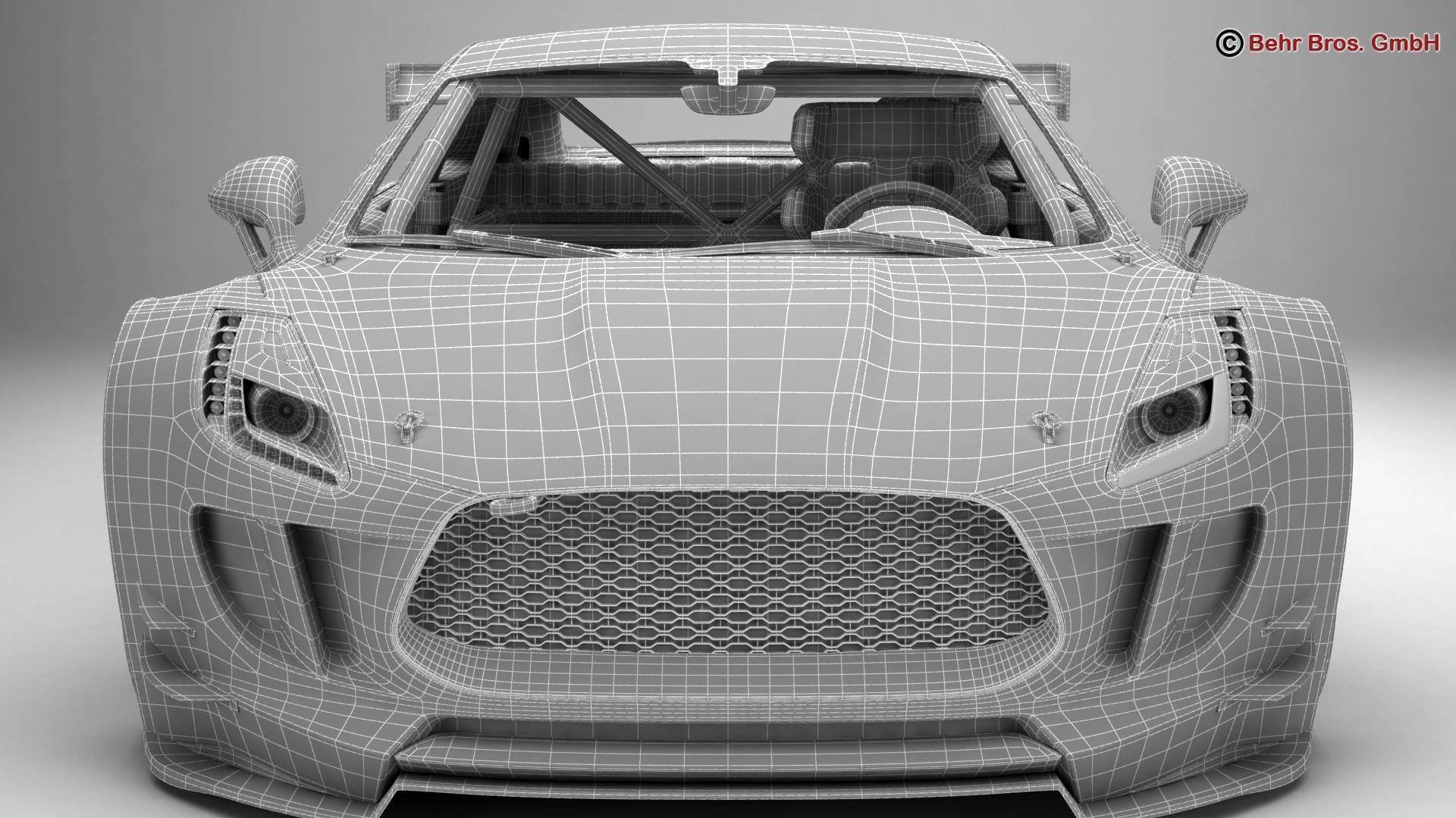 Generic Sports Car GT3 3D model_21