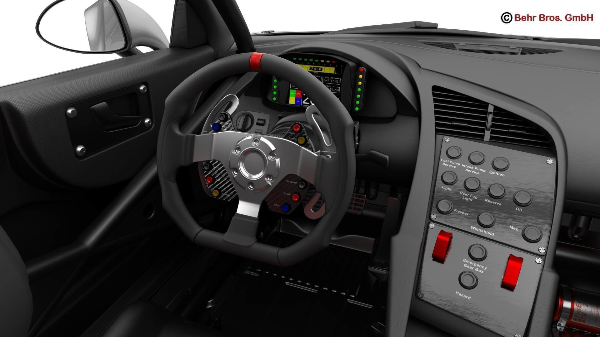 Generic Sports Car GT3 3D model_14