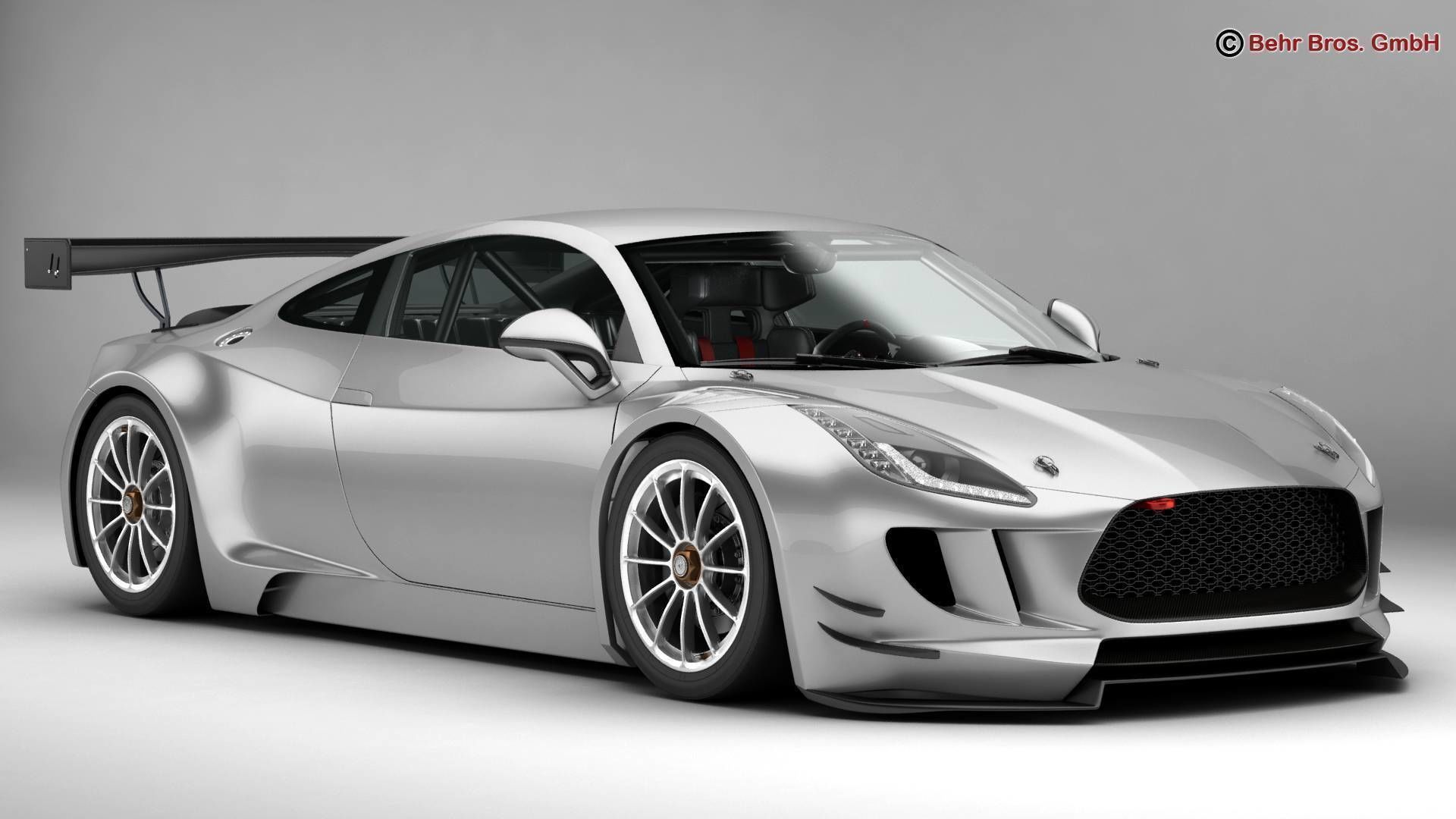 Generic Sports Car GT3 3D model_1