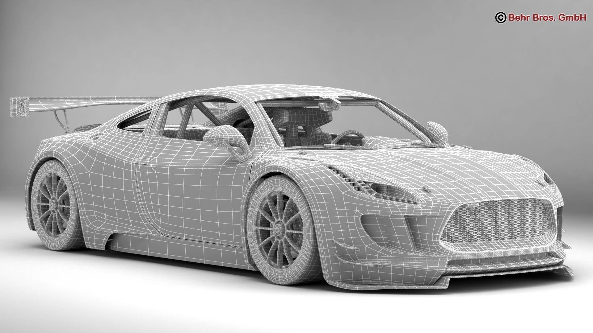 Generic Sports Car GT3 3D model_16