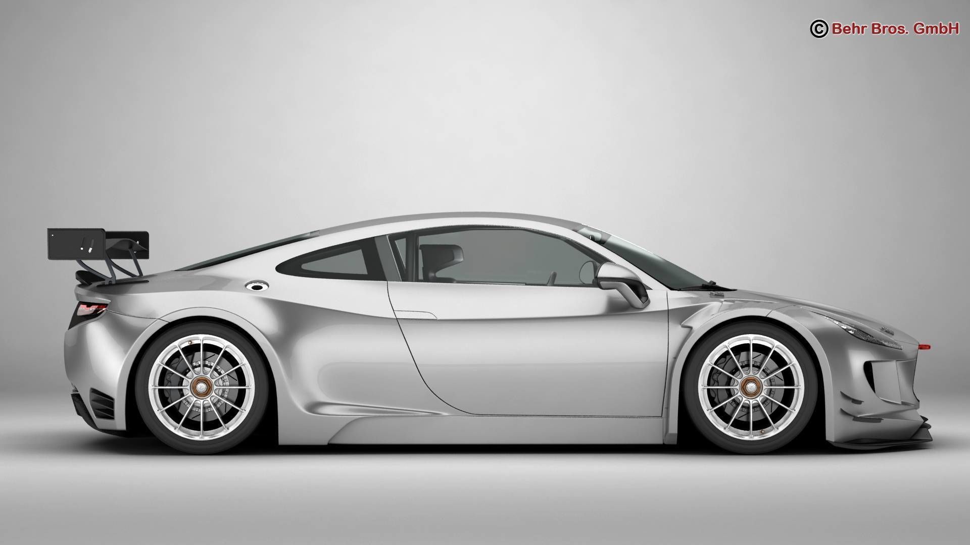 Generic Sports Car GT3 3D model_5