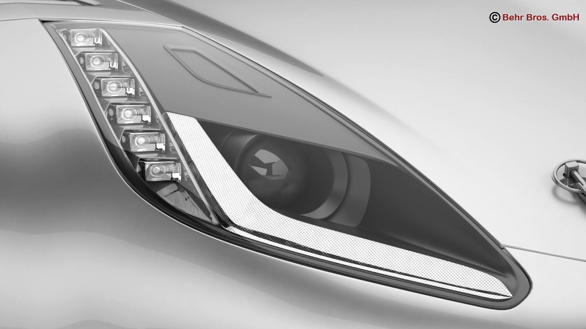 Generic Sports Car GT3 3D model_9