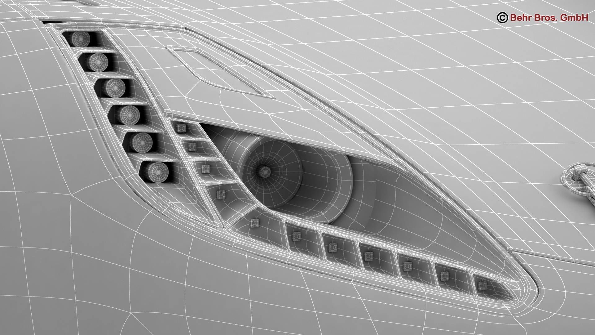 Generic Sports Car GT3 3D model_24