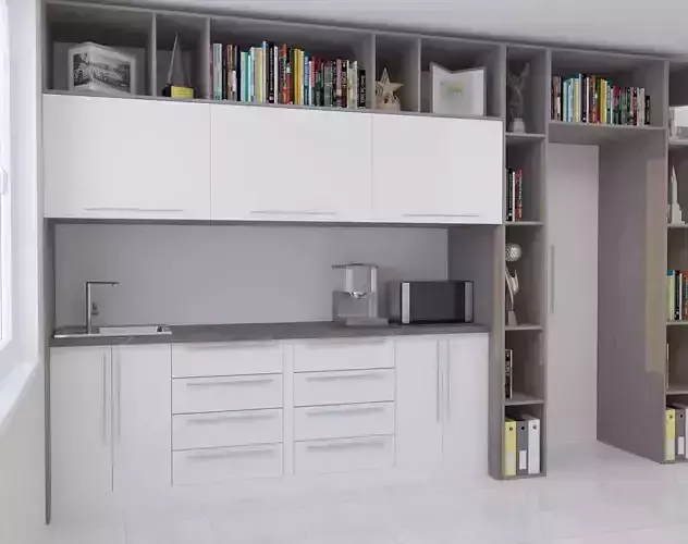Office Kitchen-Closet 3D model