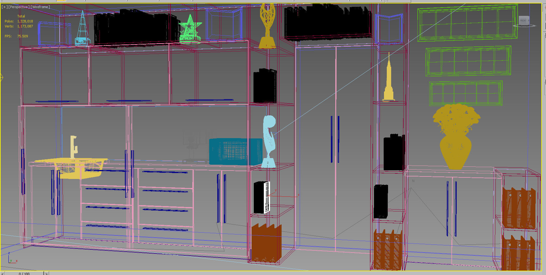Office Kitchen-Closet 3D model_5