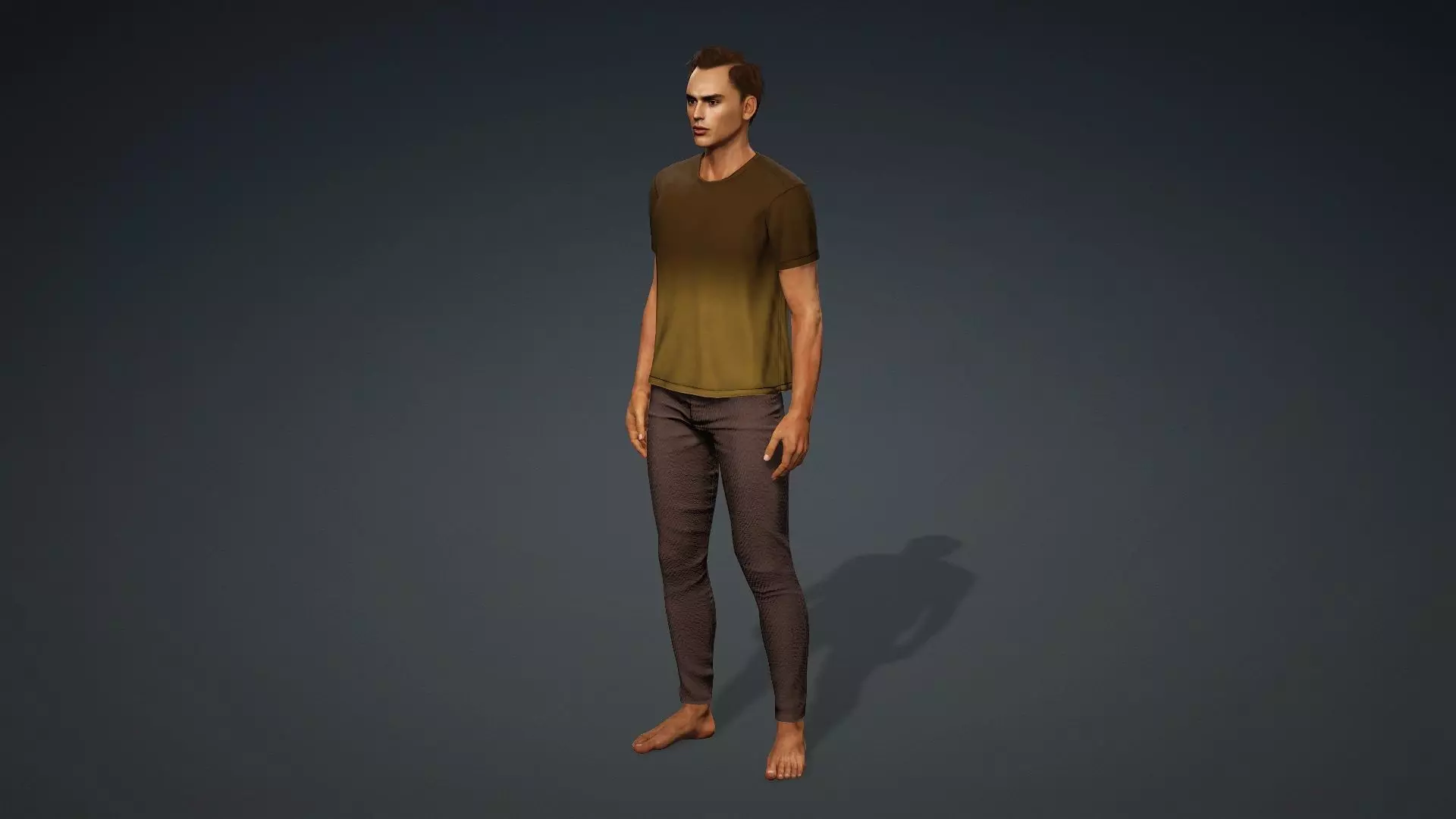 Textured Male Model Ideal for Animations and games 3D model_11