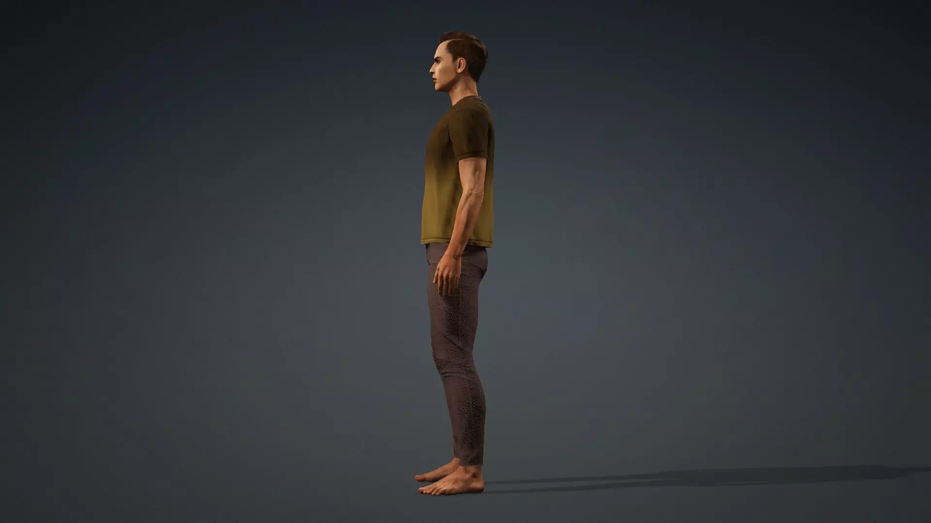 Textured Male Model Ideal for Animations and games 3D model_4