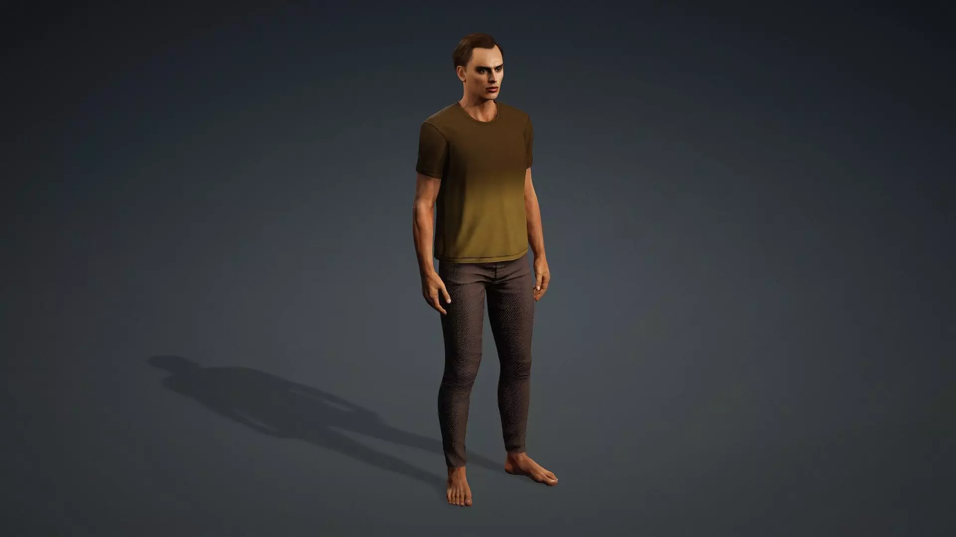 Textured Male Model Ideal for Animations and games 3D model_10