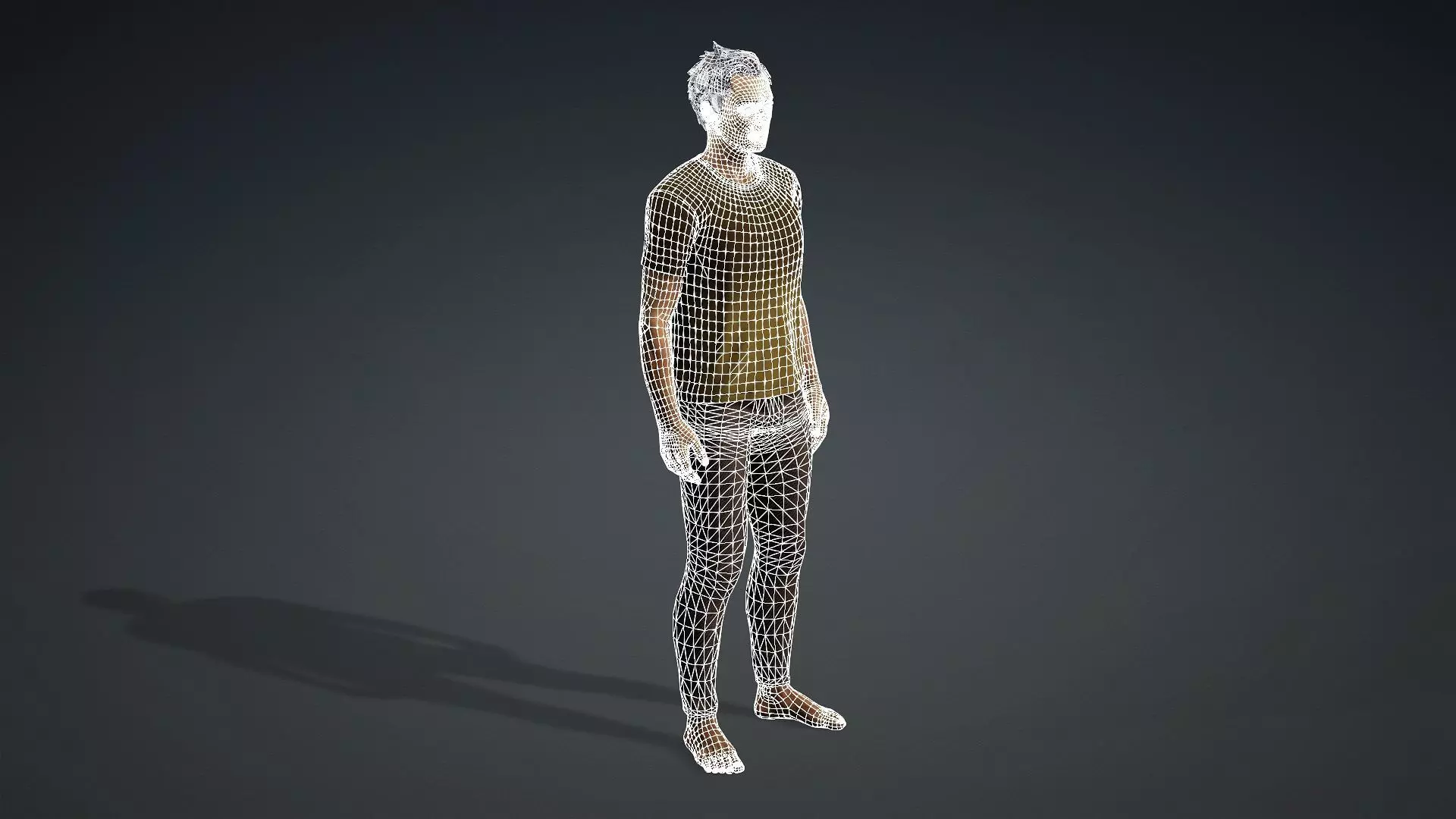 Textured Male Model Ideal for Animations and games 3D model_20