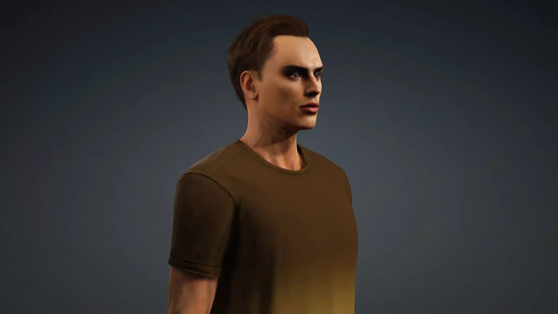 Textured Male Model Ideal for Animations and games 3D model_9