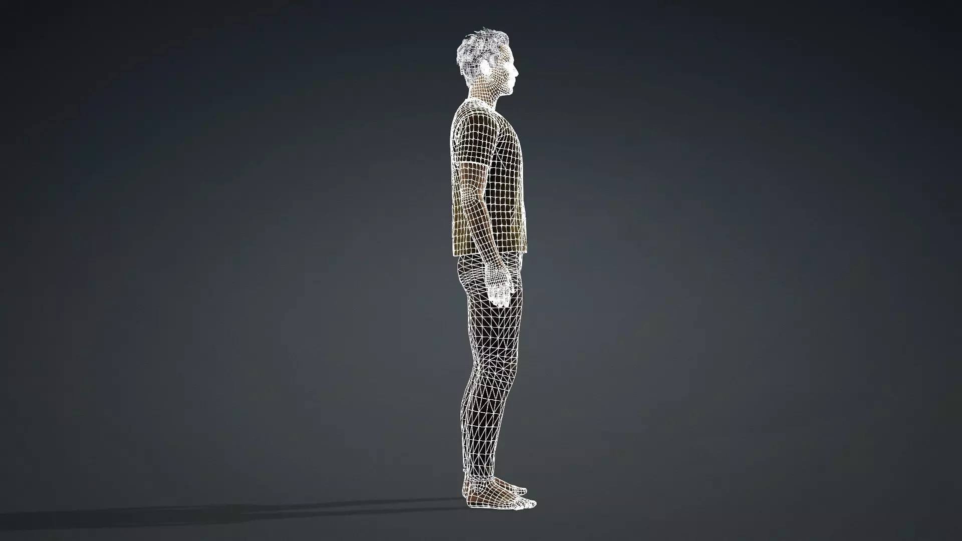 Textured Male Model Ideal for Animations and games 3D model_13