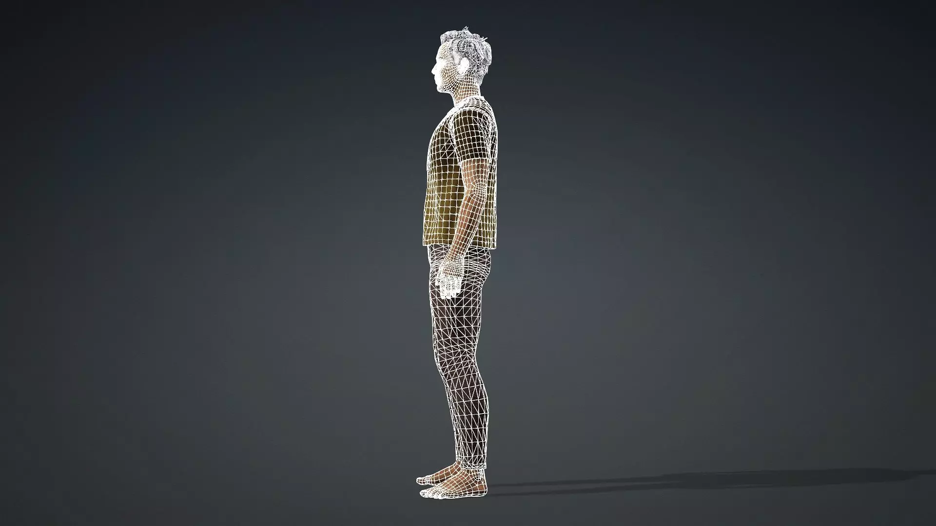 Textured Male Model Ideal for Animations and games 3D model_14