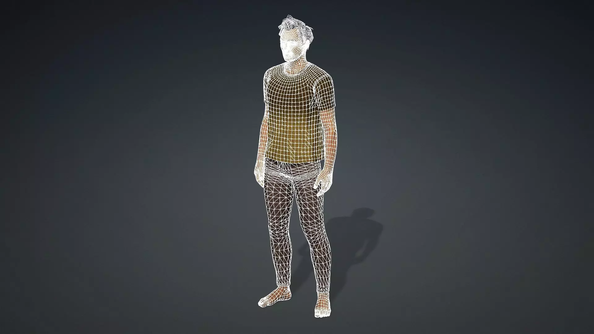 Textured Male Model Ideal for Animations and games 3D model_21