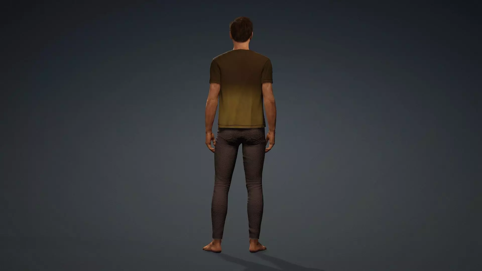 Textured Male Model Ideal for Animations and games 3D model_5