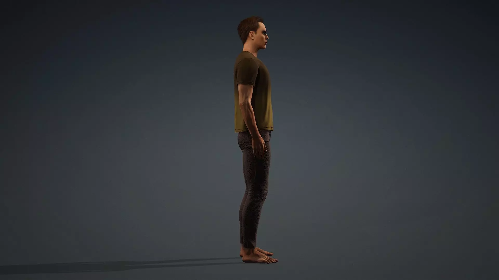 Textured Male Model Ideal for Animations and games 3D model_3