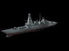 Type 45 Destroyer HMS Daring Low-poly 3D model_1