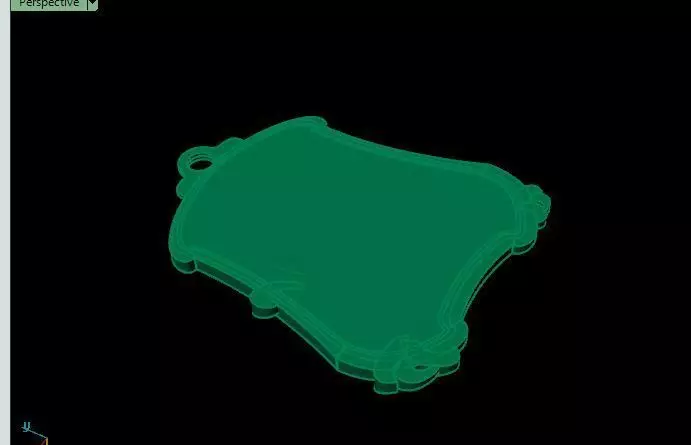 Saint Mary pendant 3D print model_4