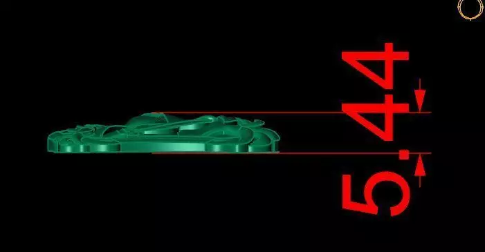 Saint Mary pendant 3D print model_3