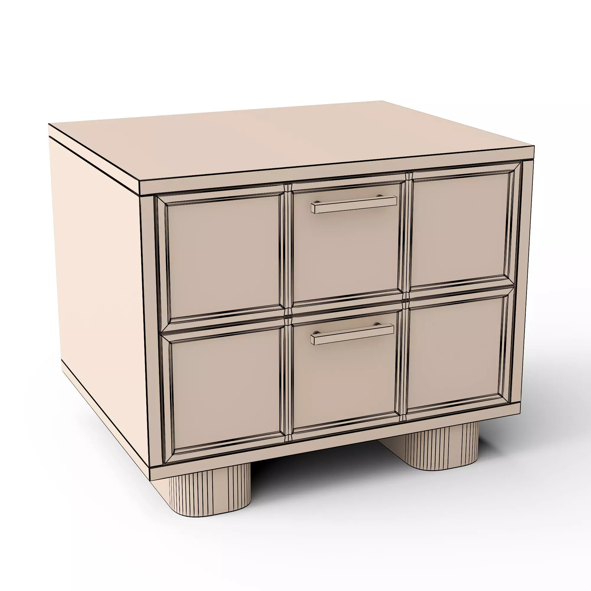 Odric Bedside Table 3D model_2