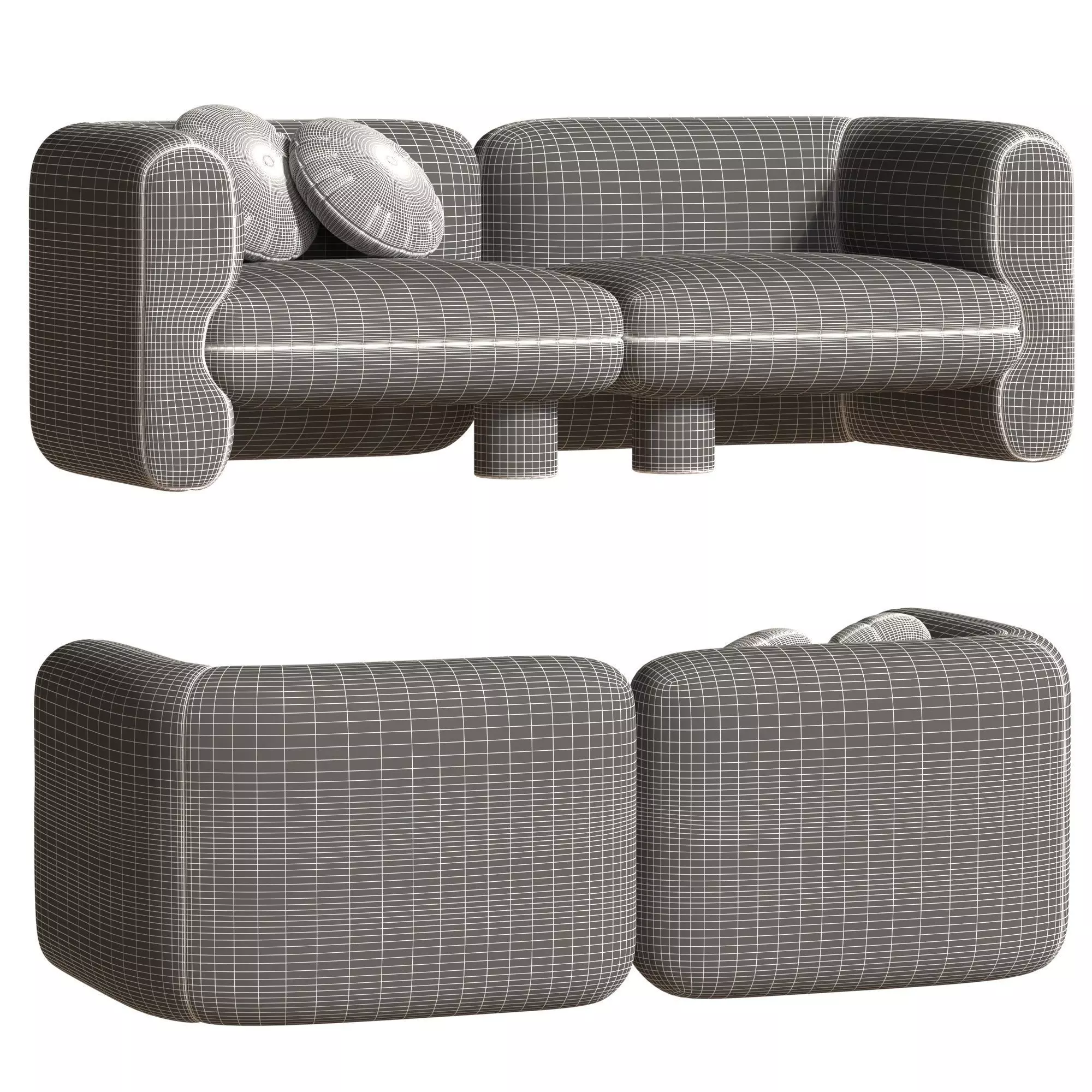 Loovar sofa 3D model_13