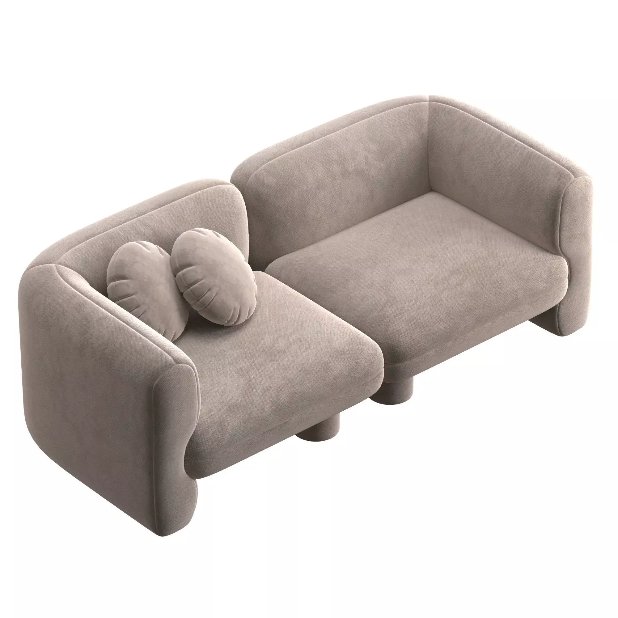 Loovar sofa 3D model_2