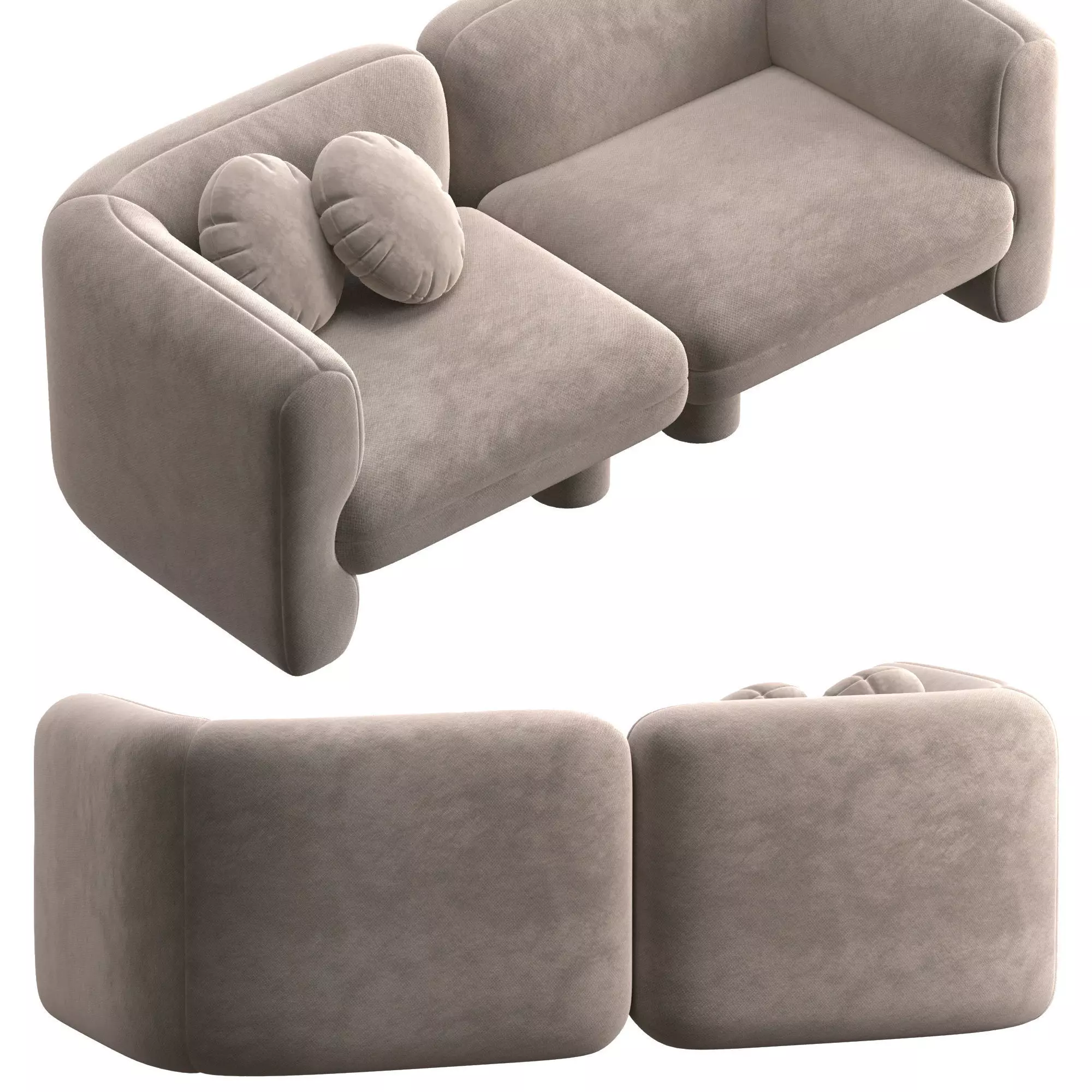 Loovar sofa 3D model_8