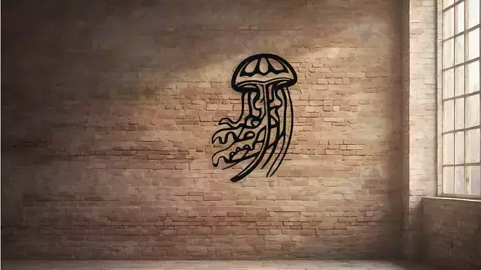 Stylized Jellyfish Wall Art