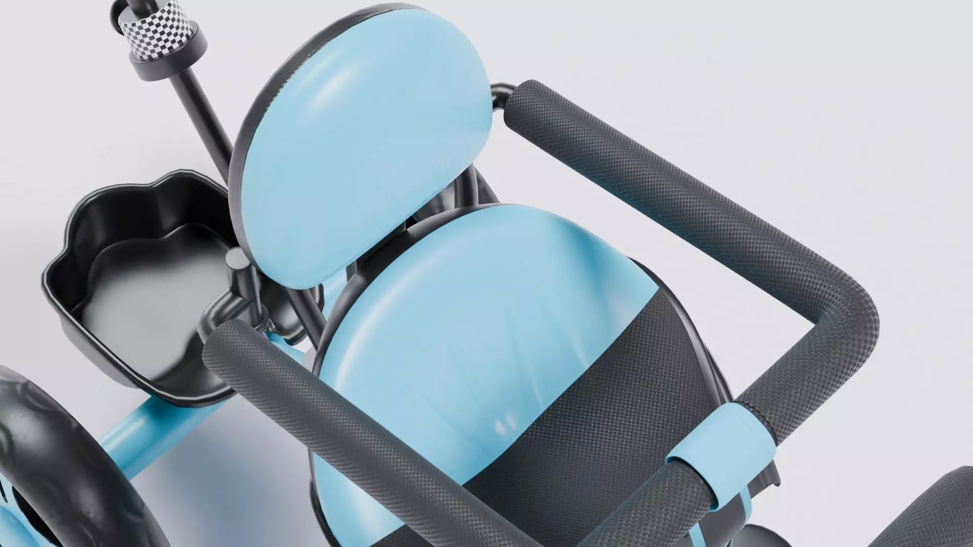 Realistic Kids Tricycle 3D Model PBR Textured Low-poly 3D model_8