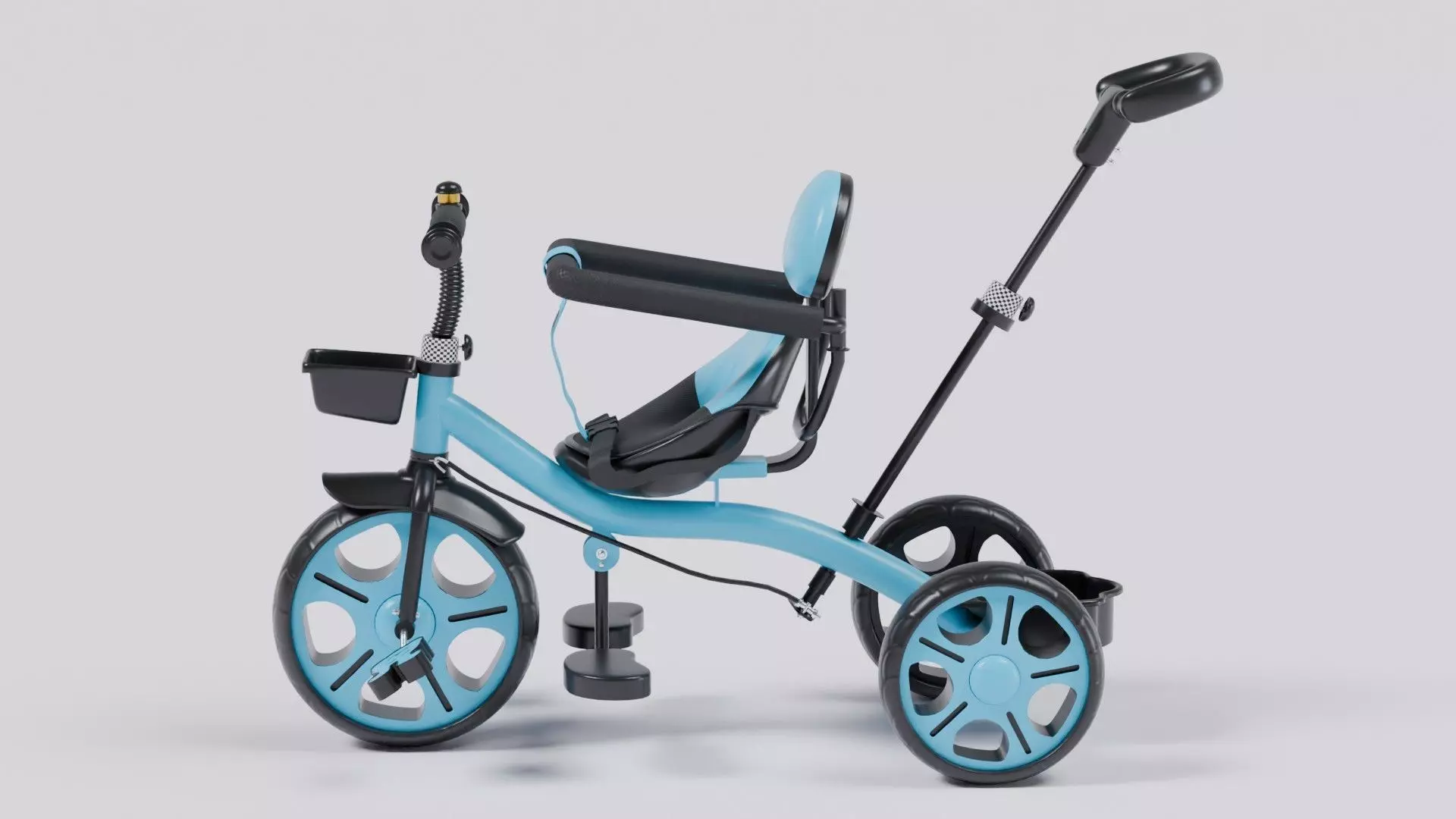 Realistic Kids Tricycle 3D Model PBR Textured Low-poly 3D model_2