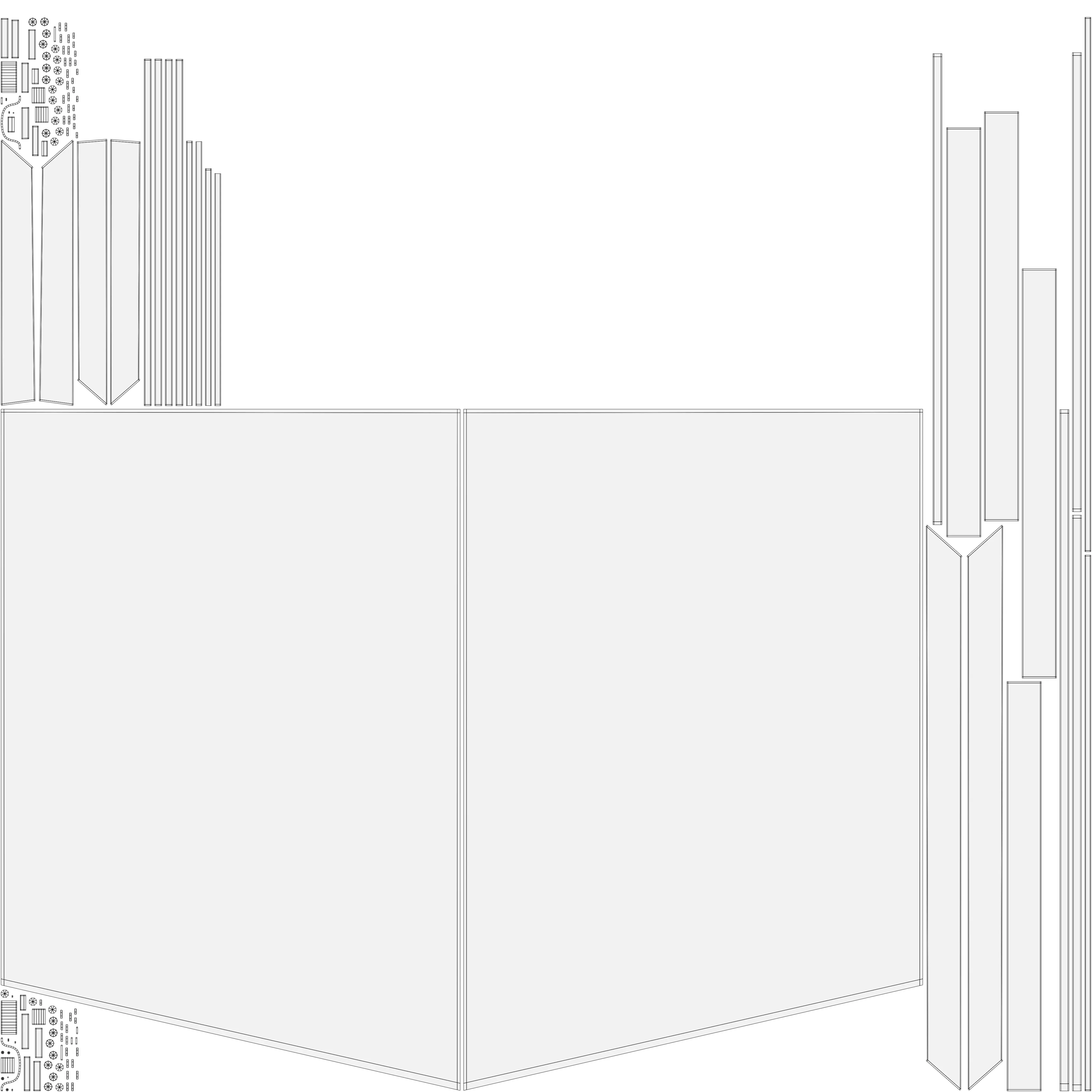 Rustic Farm Gate Low-poly 3D model_11