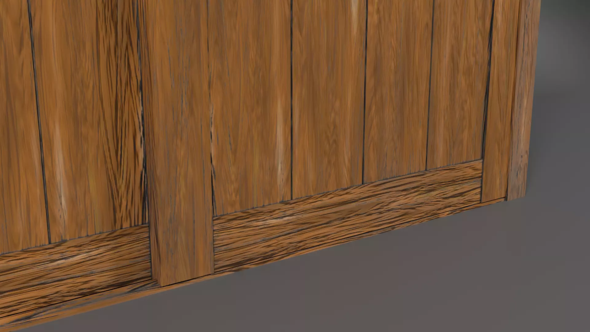Japanese Slide Door Low-poly 3D model_3