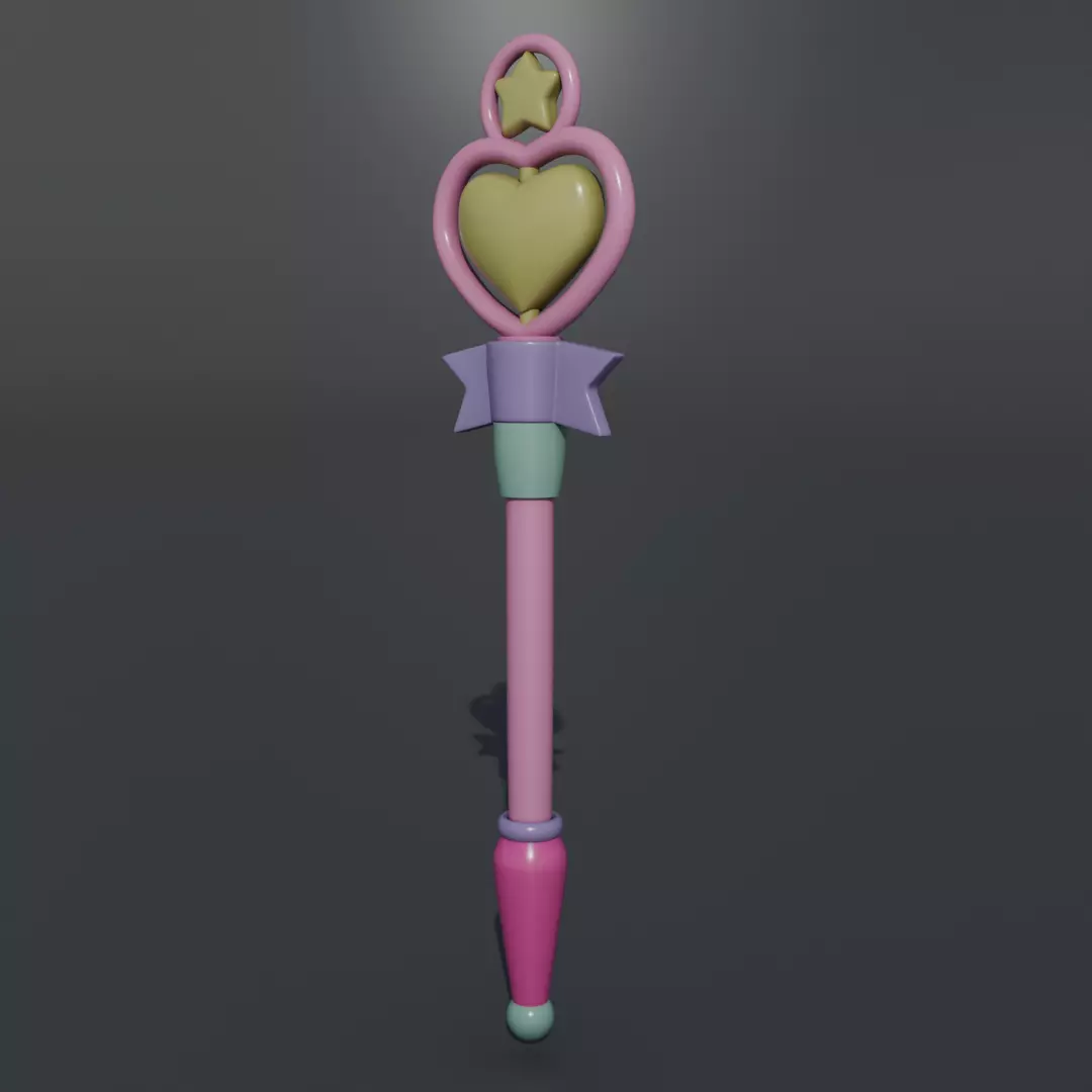 Creamy Mami magical wand 3D print model_5