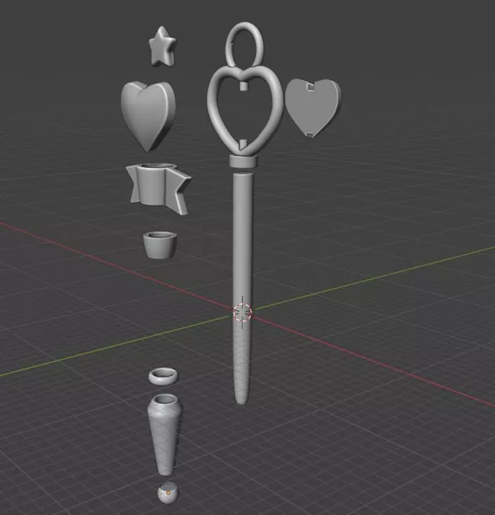 Creamy Mami magical wand 3D print model_12